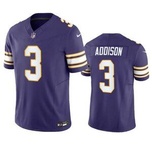 Mens Youths Kids Womens 3 Jordan Addison Purple Vapor Stitched Jersey